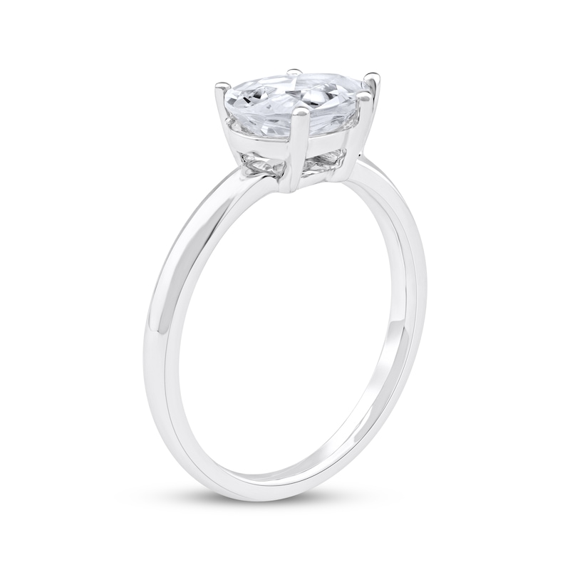 Main Image 2 of Now + Forever Lab-Grown Diamonds Pear-Shaped Solitaire Engagement Ring 1-1/2 ct tw 14K White Gold (F/SI2)