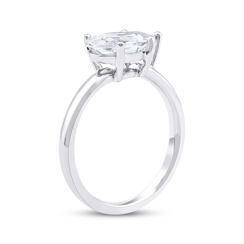Main Image 2 of Now + Forever Lab-Grown Diamonds Pear-Shaped Solitaire Engagement Ring 2 ct tw 14K White Gold (F/SI2)