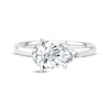 Thumbnail Image 3 of Now + Forever Lab-Grown Diamonds Pear-Shaped Solitaire Engagement Ring 2 ct tw 14K White Gold (F/SI2)