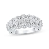 Thumbnail Image 1 of Now + Forever Lab-Grown Diamonds Scalloped Anniversary Ring 1-1/4 ct tw 14K White Gold