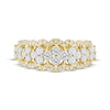 Thumbnail Image 3 of Now + Forever Lab-Grown Diamonds Scalloped Anniversary Ring 1-1/4 ct tw 14K Yellow Gold