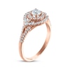 Thumbnail Image 2 of Now + Forever Round-Cut Diamond Halo Engagement Ring 3/4 ct tw 14K Rose Gold