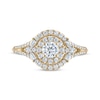 Thumbnail Image 3 of Now + Forever Round-Cut Diamond Halo Engagement Ring 3/4 ct tw 14K Yellow Gold