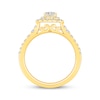 Thumbnail Image 3 of Now + Forever Princess-Cut Diamond Cushion Double Halo Engagement Ring 1 ct tw 14K Yellow Gold