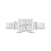 Thumbnail Image 3 of Now + Forever Princess-Cut Quad Diamond Engagement Ring 1-3/8 ct tw 14K White Gold