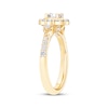 Thumbnail Image 2 of Now + Forever Round-Cut Diamond Flower Halo Engagement Ring 5/8 ct tw 14K Yellow Gold