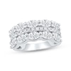 Thumbnail Image 0 of Lab-Created Diamonds by KAY Oval & Round-Cut Anniversary Ring 2-3/4 ct tw 14K White Gold