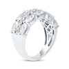 Thumbnail Image 2 of Now + Forever Lab-Grown Diamonds Oval & Round-Cut Anniversary Ring 2-3/4 ct tw 14K White Gold