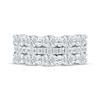 Thumbnail Image 2 of Lab-Created Diamonds by KAY Oval & Round-Cut Anniversary Ring 2-3/4 ct tw 14K White Gold