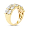 Thumbnail Image 2 of Now + Forever Lab-Grown Diamonds Oval & Round-Cut Anniversary Ring 2-3/4 ct tw 14K Yellow Gold