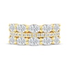 Thumbnail Image 3 of Now + Forever Lab-Grown Diamonds Oval & Round-Cut Anniversary Ring 2-3/4 ct tw 14K Yellow Gold