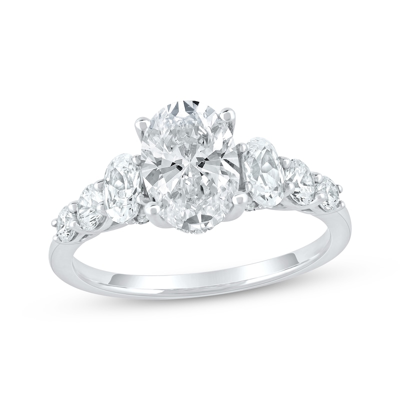 Lab-Created Diamonds by KAY Oval-Cut Engagement Ring 2-1/3 ct tw 14K White Gold