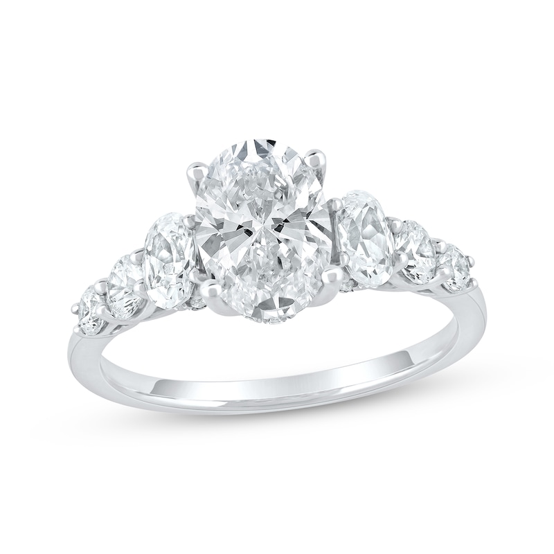 Main Image 1 of Now + Forever Lab-Grown Diamonds Oval-Cut Engagement Ring 2-1/3 ct tw 14K White Gold