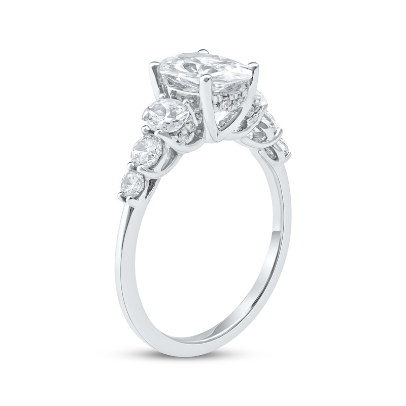 Lab-Created Diamonds by KAY Oval-Cut Engagement Ring 2-1/3 ct tw 14K White Gold