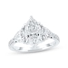 Thumbnail Image 1 of Memories Moments Magic Lab-Grown Diamonds Marquise & Trillion-Cut Three-Stone Engagement Ring 3-1/3 ct tw 14K White Gold