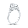 Thumbnail Image 2 of Memories Moments Magic Lab-Grown Diamonds Marquise & Trillion-Cut Three-Stone Engagement Ring 3-1/3 ct tw 14K White Gold