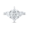 Thumbnail Image 3 of Memories Moments Magic Lab-Grown Diamonds Marquise & Trillion-Cut Three-Stone Engagement Ring 3-1/3 ct tw 14K White Gold