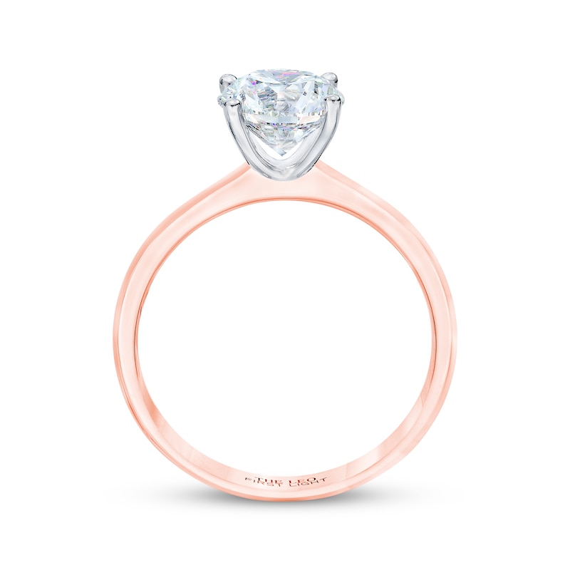 Main Image 3 of THE LEO First Light Round-Cut Diamond Solitaire Engagement Ring 1-1/2 ct tw 14K Rose Gold (I/I1)