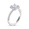 Thumbnail Image 1 of THE LEO Diamond Princess-Cut Halo Engagement Ring 1-1/3 ct tw 14K White Gold