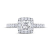 Thumbnail Image 3 of THE LEO Diamond Princess-Cut Halo Engagement Ring 1-1/3 ct tw 14K White Gold