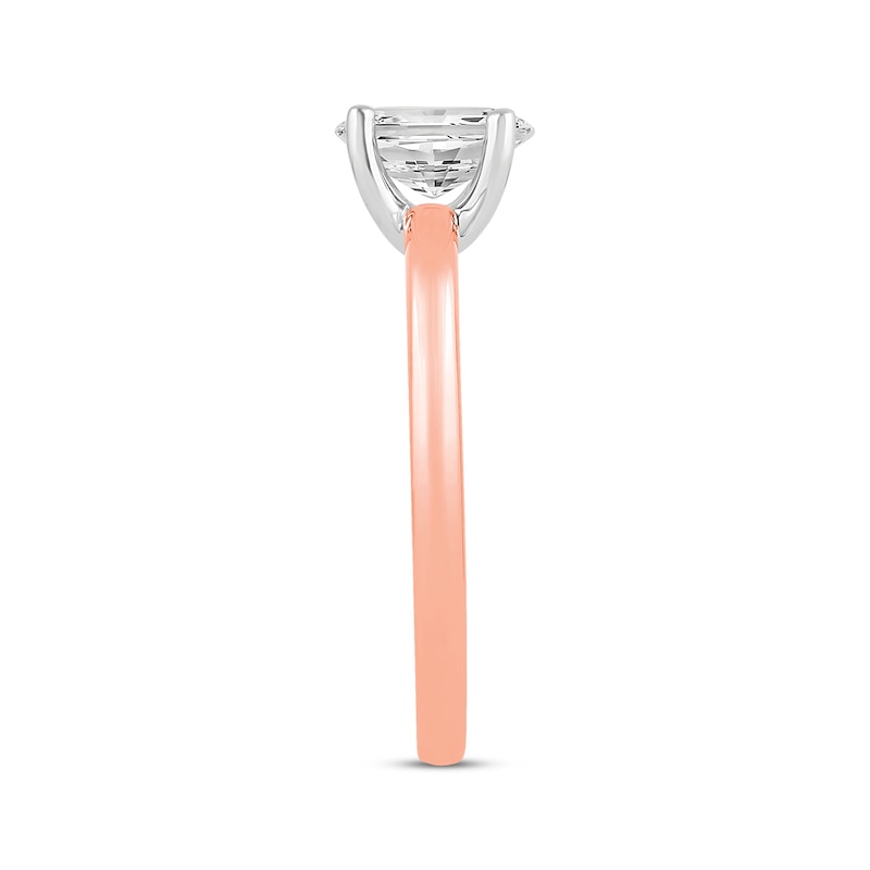 Main Image 2 of Now + Forever Lab-Grown Diamonds Oval-Cut Engagement Ring 3/4 ct tw 14K Rose Gold (F/SI2)