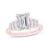 Thumbnail Image 1 of Now + Forever Lab-Grown Diamonds Emerald-Cut Engagement Ring 2-5/8 ct tw 14K Rose Gold