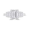 Thumbnail Image 3 of Now + Forever Lab-Grown Diamonds Emerald-Cut Engagement Ring 2-5/8 ct tw 14K White Gold