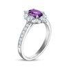 Thumbnail Image 2 of Now + Forever Oval-Cut Amethyst & Diamond Engagement Ring 3/4 ct tw 14K White Gold