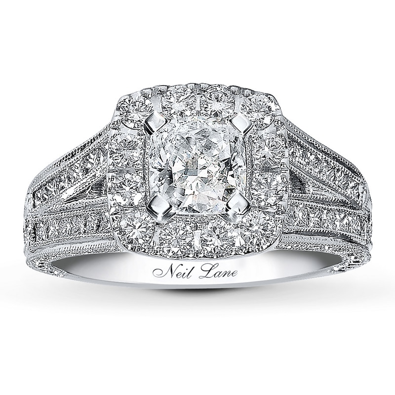 Neil Lane Cushion-cut Diamond Engagement Ring 2 ct tw 14K White Gold