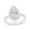 Thumbnail Image 1 of Now + Forever Lab-Grown Diamonds Pear-Shaped Halo Engagement Ring 2-3/4 ct tw 14K White Gold