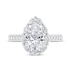 Thumbnail Image 3 of Now + Forever Lab-Grown Diamonds Pear-Shaped Halo Engagement Ring 2-3/4 ct tw 14K White Gold