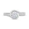 Thumbnail Image 3 of Now + Forever Round-Cut Diamond Bypass Engagement Ring 5/8 ct tw 14K White Gold