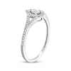 Thumbnail Image 2 of Now + Forever Pear-Shaped Diamond Halo Engagement Ring 1/3 ct tw 10K White Gold