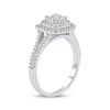 Thumbnail Image 2 of Now + Forever Multi-Diamond Cushion-Shaped Double Halo Engagement Ring 3/8 ct tw 10K White Gold