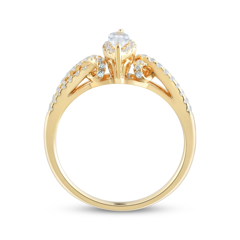 Main Image 2 of Now + Forever Marquise-Cut Diamond Engagement Ring 1/2 ct tw 14K Yellow Gold