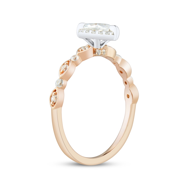 Main Image 2 of Now + Forever Marquise-Cut Diamond Engagement Ring 1/2 ct tw 14K Two-Tone Gold