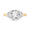Thumbnail Image 3 of Memories Moments Magic Lab-Grown Diamonds Round-Cut Three-Stone Engagement Ring 3-3/4 ct tw 14K Yellow Gold