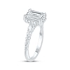 Thumbnail Image 2 of Now + Forever Lab-Grown Diamonds Emerald-Cut Engagement Ring 3-3/4 ct tw 14K White Gold