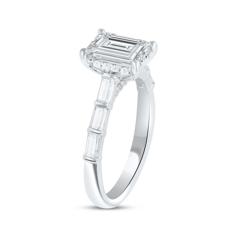 Main Image 2 of Now + Forever Lab-Grown Diamonds Emerald-Cut Engagement Ring 2-1/2 ct tw 14K White Gold