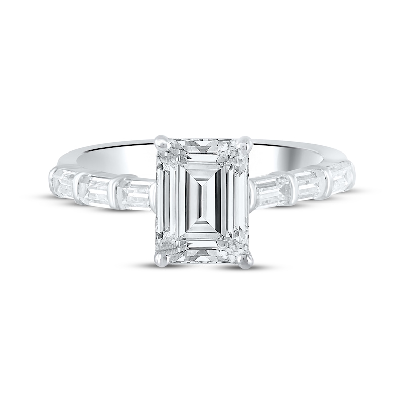 Main Image 3 of Now + Forever Lab-Grown Diamonds Emerald-Cut Engagement Ring 2-1/2 ct tw 14K White Gold