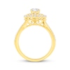 Thumbnail Image 3 of Now + Forever Round-Cut Diamond Starburst Halo Engagement Ring 1-1/4 ct tw 14K Yellow Gold
