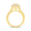 Thumbnail Image 3 of Now + Forever Multi-Diamond Cushion Halo Engagement Ring 1 ct tw 14K Yellow Gold