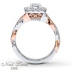 Thumbnail Image 2 of Neil Lane Princess-cut Diamond Bridal Set 1-3/4ct tw 14K White Gold and 14K Two-Tone Gold