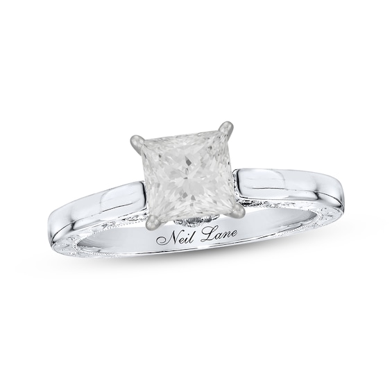 Neil Lane Princess-cut Diamond Engagement Ring 1 ct tw 14K White Gold
