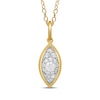 Thumbnail Image 1 of STUDIO BY KAY Lab-Grown Diamond Multi-Stone Marquise Necklace 1/5 ct tw 24K Yellow Gold Vermeil Sterling Silver 18"