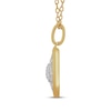 Thumbnail Image 2 of STUDIO BY KAY Lab-Grown Diamond Multi-Stone Marquise Necklace 1/5 ct tw 24K Yellow Gold Vermeil Sterling Silver 18"