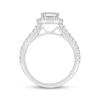 Thumbnail Image 3 of Now + Forever Lab-Grown Diamonds Emerald-Cut Halo Engagement Ring 2-1/2 ct tw Platinum