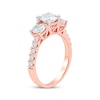 Thumbnail Image 2 of Memories Moments Magic Lab-Grown Diamonds Round-Cut Three-Stone Engagement Ring 2 ct tw 14K Rose Gold