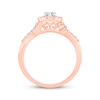Thumbnail Image 3 of Now + Forever Round-Cut Diamond Halo Engagement Ring 3/4 ct tw 14K Rose Gold