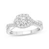 Thumbnail Image 1 of Now + Forever Round-Cut Diamond Halo Engagement Ring 3/4 ct tw 14K White Gold